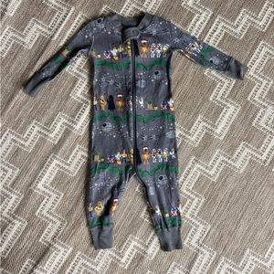 Hanna Andersson Baby Zip Sleeper Star Wars Holiday  6-12 months